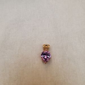Ross - Simons purple CZ .925 gold plated pendant